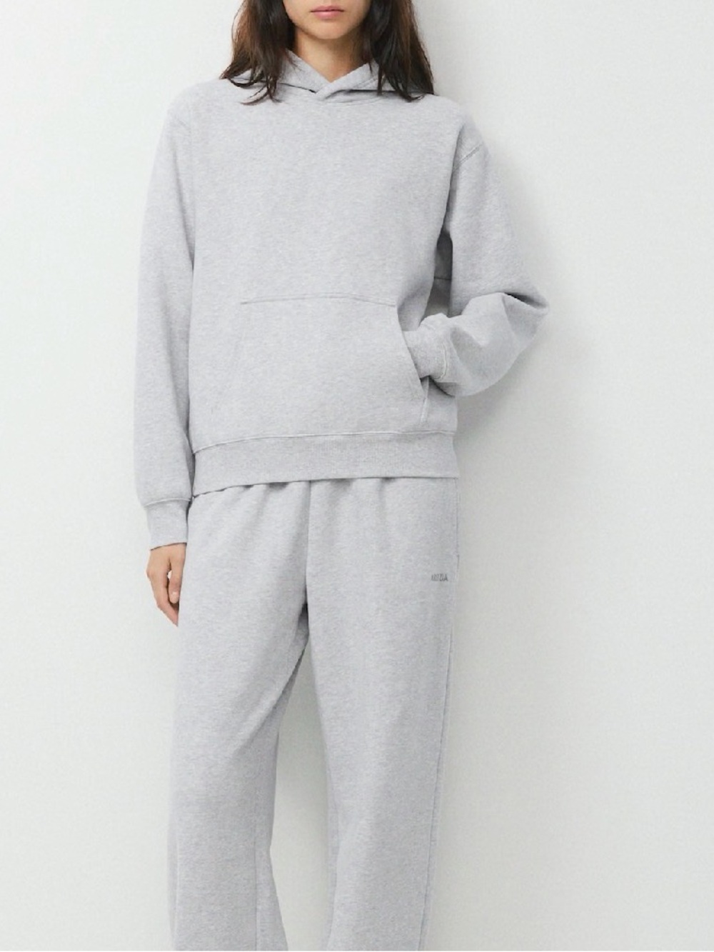 Aritzia Light Gray Cozy Sweatfleece Perfect Hoodie Small S Hoodie
